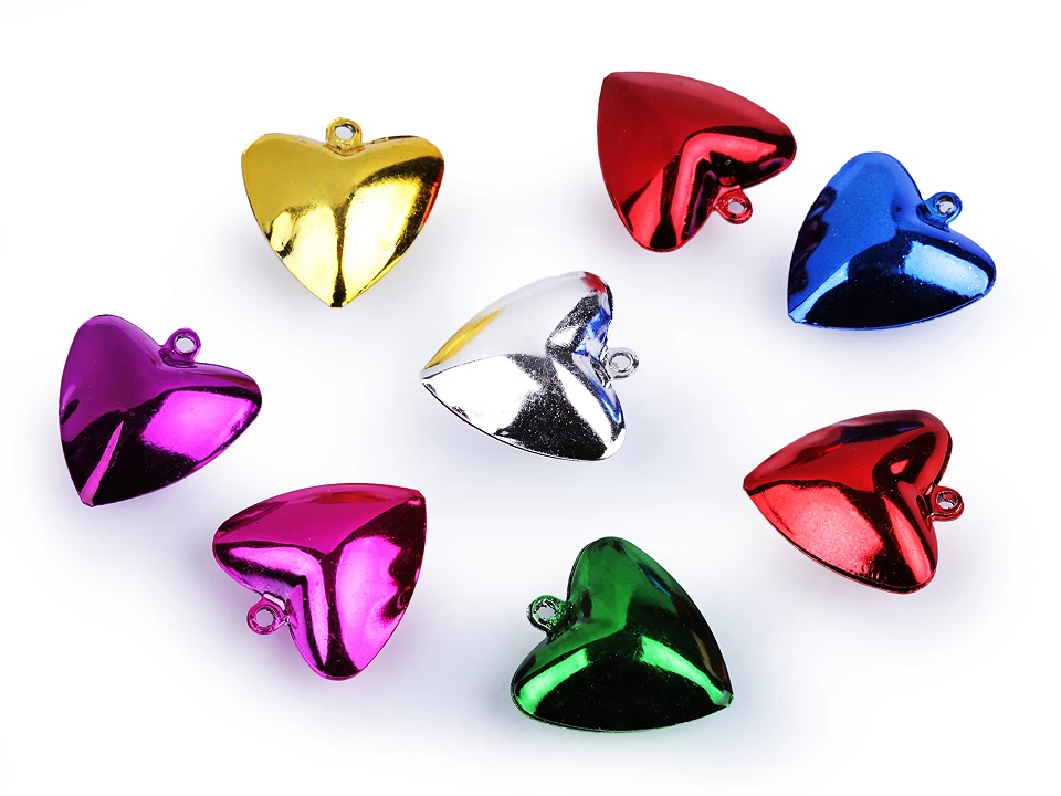 HOBBY: Sezoniere - Zurgalai inimioara 2.5 cm, 8 buc/set