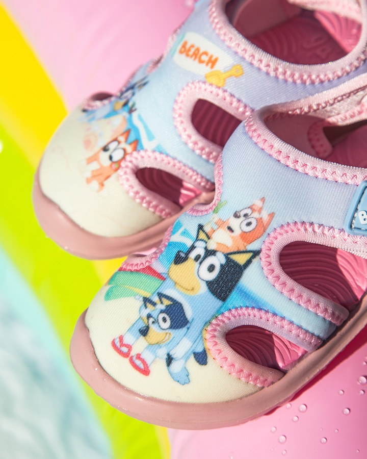 Sandale textile pentru primii pasi cu Bluey