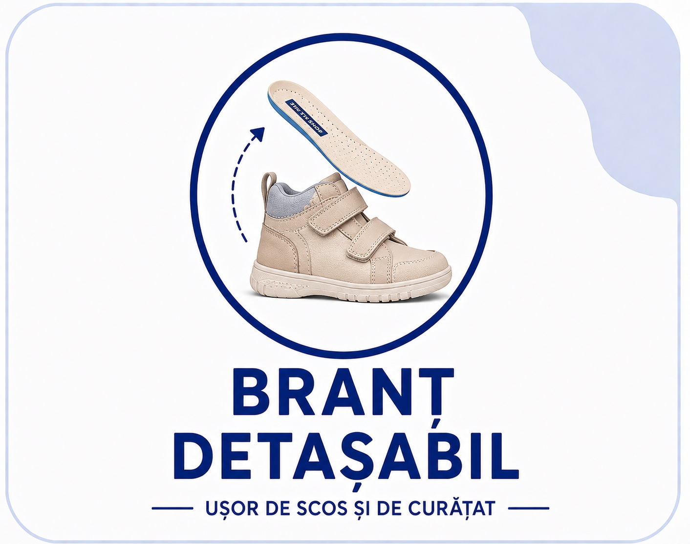 brant detasabil papucii copii biomecanics