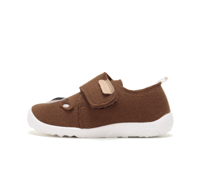 Pantofi de interior barefoot D.D.Step maro cu ursuleț pentru băieți, cod C086-62686 [2]