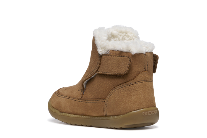 Ghete îmblănite Geox Macchia B664NB-00033-C6777 din piele naturală maro [4]