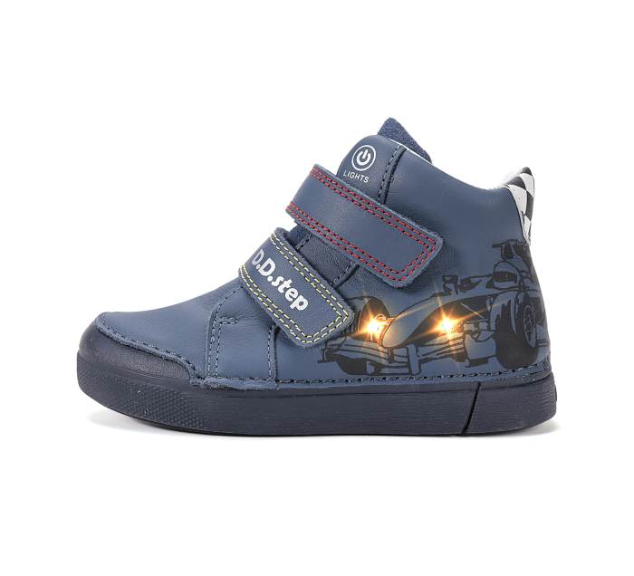 Ghete cu lumini D.D.Step Royal Blue pentru băieți, cod A068-62454AM [9]
