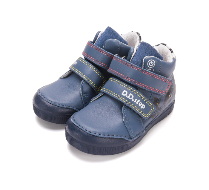 Ghete cu lumini D.D.Step Royal Blue pentru băieți, cod A068-62454AM [7]
