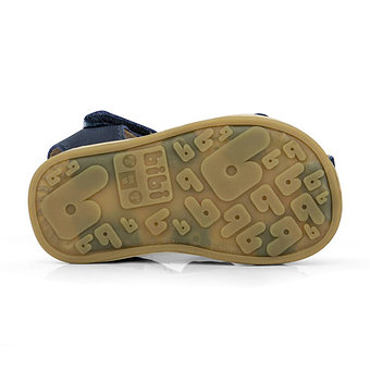 Sandale Bibi Afeto Joy Navi cu velcro [3]