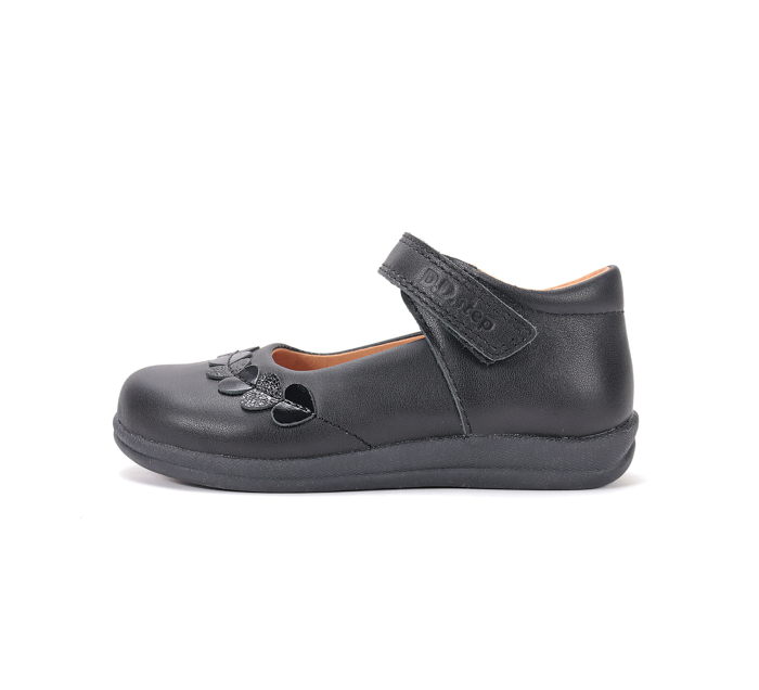 Balerini fete D.D.Step H072-62472 negri din piele naturală pentru școală și serbări [3]