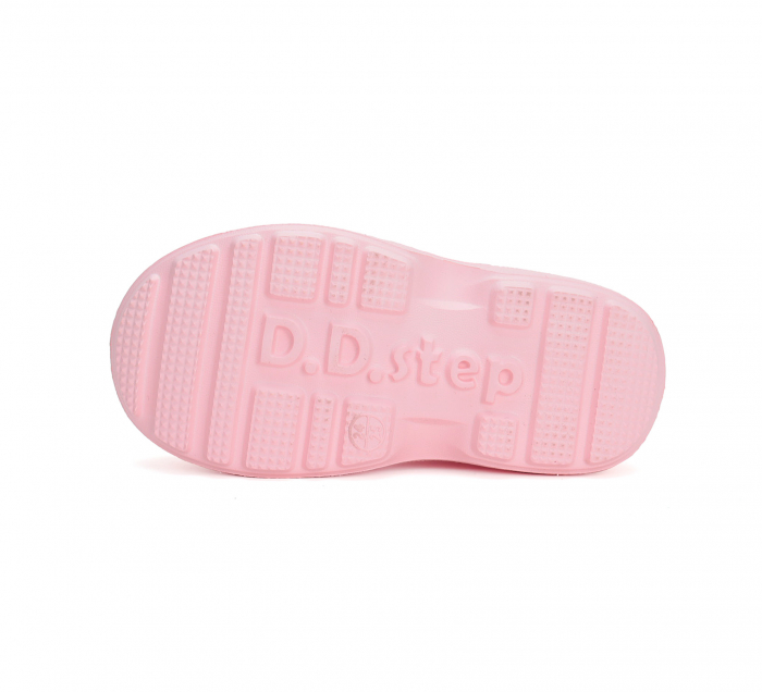 Cizme Baby Pink de Ploaie cu Manere si Ciorapel Detasabil, DD Step [6]