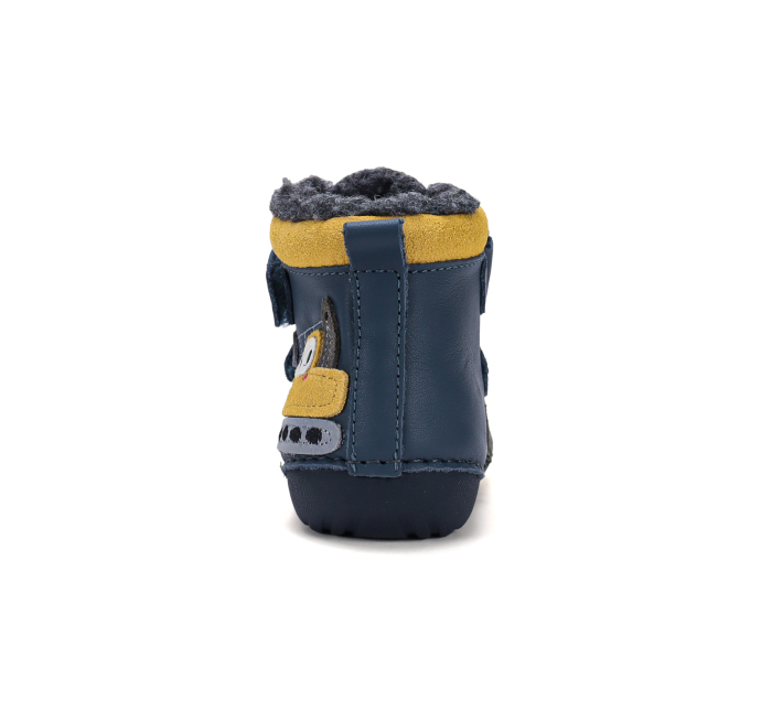 Cizme primii pasi îmblănite D.D.Step W015-62928 din piele, baieti masuri 20-24 [2]