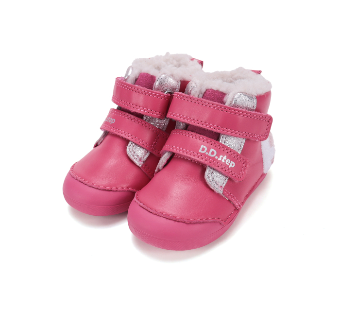 Cizme îmblănite din piele naturală D.D.Step W066-62479F cu calapod lat [6]