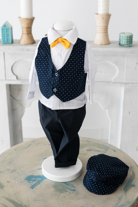 Costum Botez Baieti, Carol Bleumarin Picouri, TinTin Shop [2]