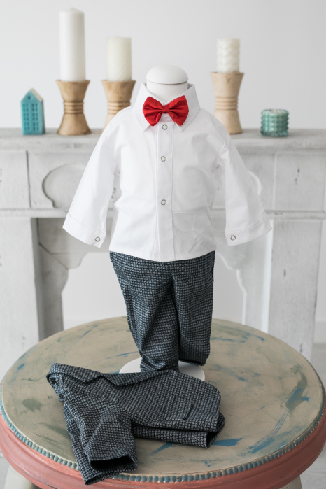 Costum Botez Baieti, Gri Picouri, TinTin Shop [2]