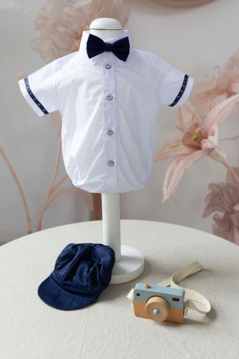 Costum de Bleumarin cu Body Camasa [6]