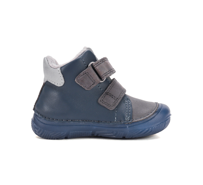 Ghete calduroase bleumarin D.D.Step pentru băieți cu rachetă imblanite cu calcai sustinut calapod normal sau latA082-62203 [4]