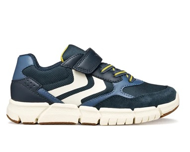 Sneakers Geox Flexyper bleumarin cu galben, cod J459BB 0FU22 C0657 [2]