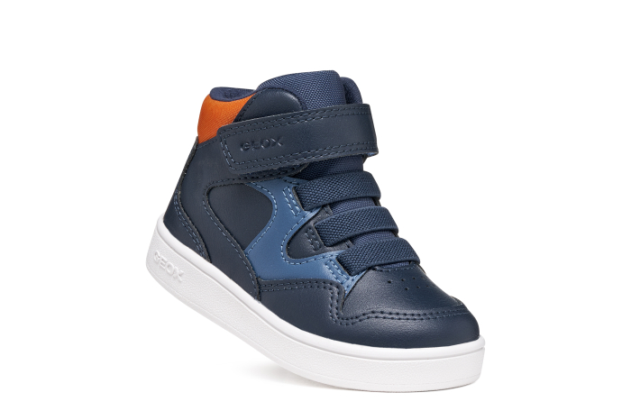 Ghete Geox Eclyper bleumarin-portocaliu, vedere principală, cod B665LB 000BC C0659 [8]