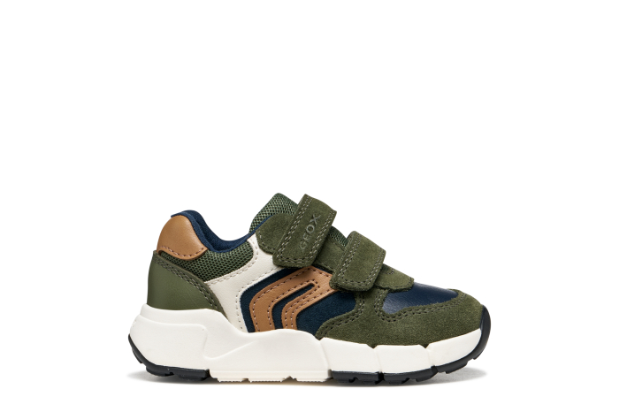 Pantofi Geox Flexyper verde-maro pentru băieți, cod B656GC 05422 CB36N [2]