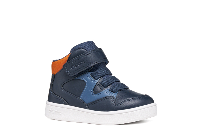 Ghete Geox Eclyper bleumarin-portocaliu, vedere principală, cod B665LB 000BC C0659 [6]