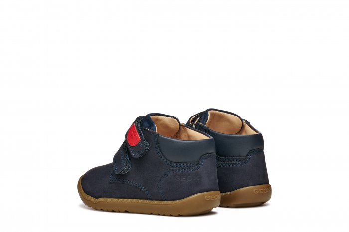 Pantofi copii mici Geox Macchia Baby navy velcro piele naturală respirabili b164nc 03285 Navy [2]