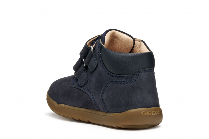Ghete copii mici Geox Macchia Baby navy velcro piele naturală respirabili b164nc 03285 Navy [5]