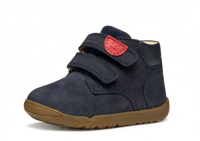 Pantofi copii mici Geox Macchia Baby navy velcro piele naturală respirabili b164nc 03285 Navy [4]