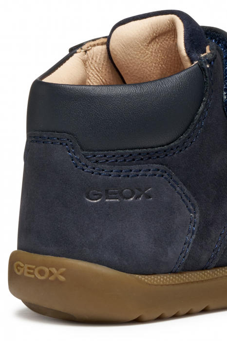 Ghete copii mici Geox Macchia Baby navy velcro piele naturală respirabili b164nc 03285 Navy [9]