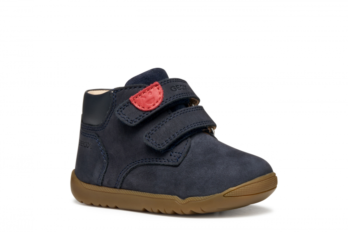 Pantofi copii mici Geox Macchia Baby navy velcro piele naturală respirabili b164nc 03285 Navy [7]
