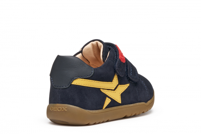 Ghete copii mici Geox Macchia Baby navy velcro piele naturală respirabili b164nc 03285 Navy [6]