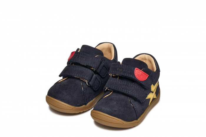 Ghete copii mici Geox Macchia Baby navy velcro piele naturală respirabili b164nc 03285 Navy [2]