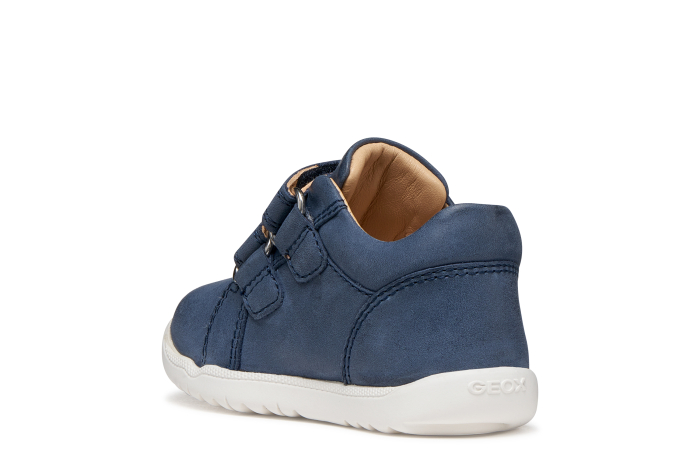 Pantofi copii mici Geox Macchia Baby navy velcro piele naturală respirabili b164nc 03285 Navy [5]