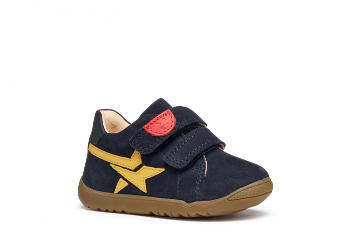 Ghete copii mici Geox Macchia Baby navy velcro piele naturală respirabili b164nc 03285 Navy [4]