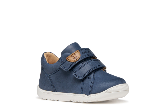 Pantofi copii mici Geox Macchia Baby navy velcro piele naturală respirabili b164nc 03285 Navy [4]