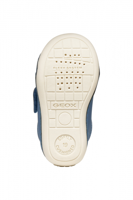 Pantofii copii mici Geox Tutim pentru baieti velcro piele naturală respirabili b164nc 03285 c6627, Whisky [8]