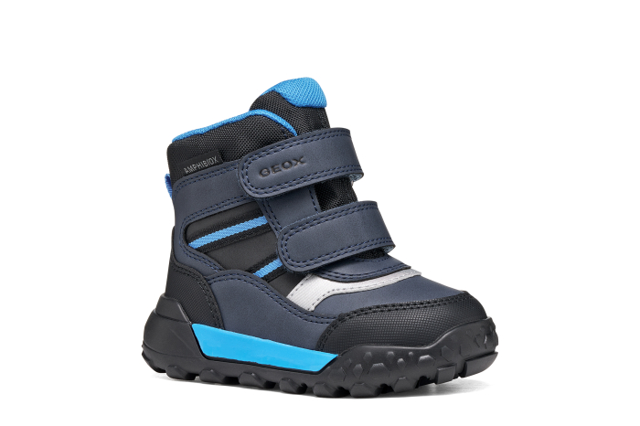Ghete impermeabile Geox Trekkyup ABX B566LD 000ME C0035 pentru băieți, negru și bleu [9]