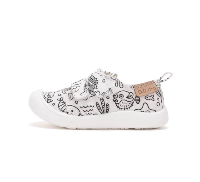 Tenisi  barefoot D.D.Step  C100-71174A pentru copii, calapod lat, exterior textil hidrofob [3]