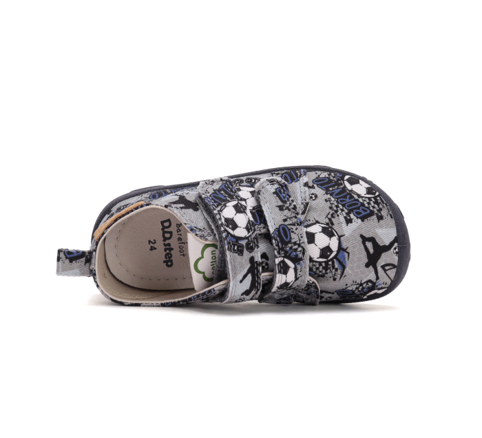 Încălțăminte interior barefoot D.D.Step C086-62397B pentru copii, calapod lat, exterior textil hidrofob [5]