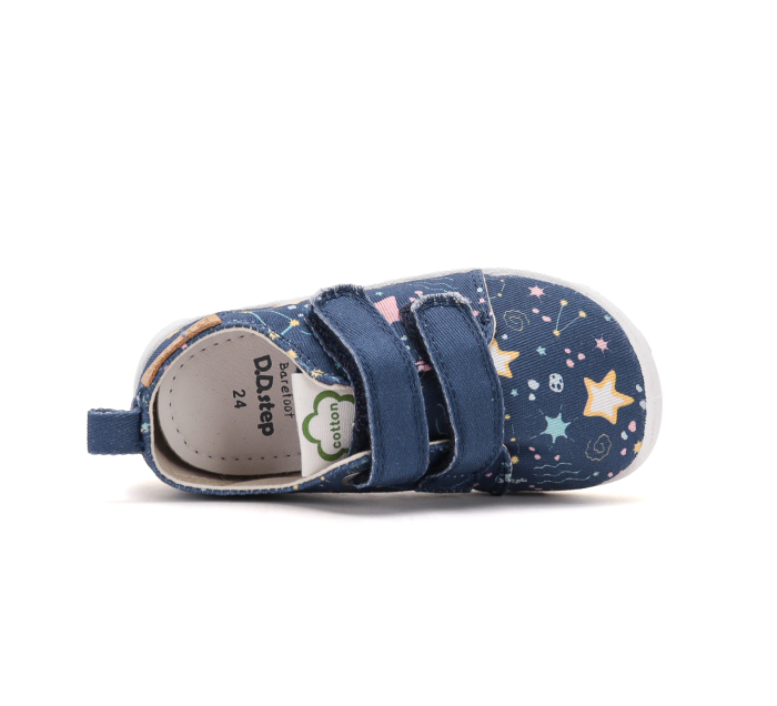 Încălțăminte interior barefoot D.D.Step C086-62956 pentru copii, calapod lat, exterior textil hidrofob [5]
