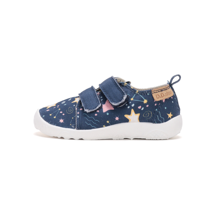 Încălțăminte interior barefoot D.D.Step C086-62956 pentru copii, calapod lat, exterior textil hidrofob [2]