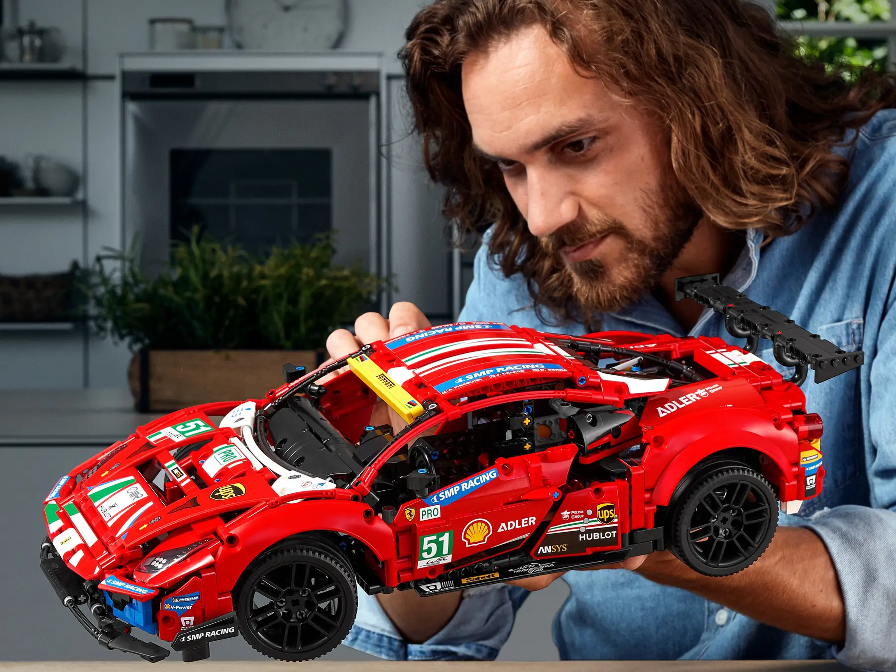 LEGO Technic - Ferrari 488 GTE “AF Corse #51” 42125, 1677 piese [4]