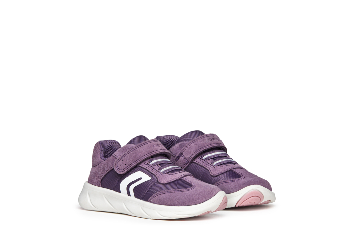 Pantofi barefoot Geox Foot-Run pentru fete, din piele suede mov, B661JA 0FU22 CA81Z [2]