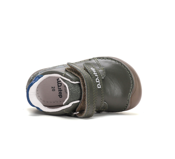 Pantofi barefoot verzi băieți D.D.Step S073-62313M din piele naturală cu talpă flexibila [5]