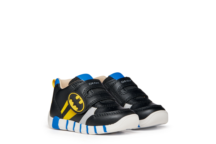 Pantofi primii pași Geox Iupidoo Batman negri cu galben B6655B 000BC C0054 [3]