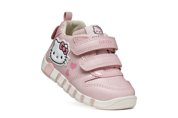 Pantofi primii pași Geox Iupidoo Hello Kitty fete roz B6658A 05402 C8004 [8]
