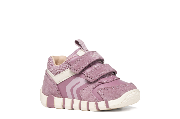 Sneakers Geox Iupidoo fete roz din piele suede B3558C 05422 C8023 [5]