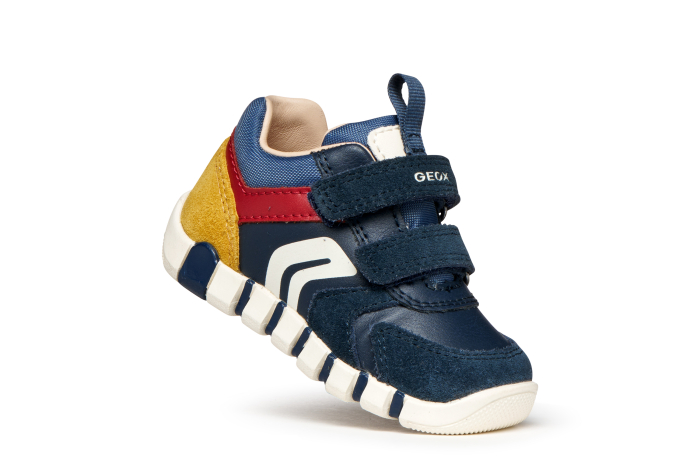 Pantofi primii pași Geox Iupidoo băieți bleumarin din piele B3555D 05422 C4244 [8]
