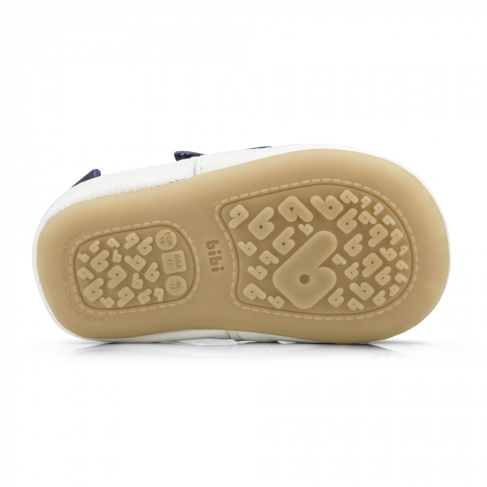 Pantofi Bibi Afeto Joy Naval/alb cu velcro [3]