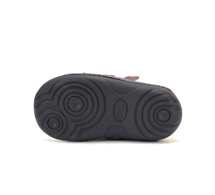 Pantofi gri D.D.Step pentru primii pași fete, cu detalii roz și pinguin, S015-62120F [5]