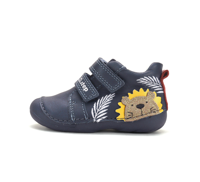 Pantofi primii pași băieți D.D.Step S015-62748A din piele naturală cu călcâi susținut [2]