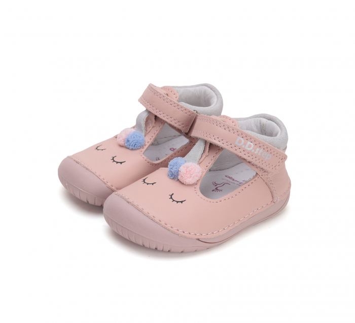Pantofi Deschisi pentru Primii Pași, Barefoot, Roz, D.D. Step [6]