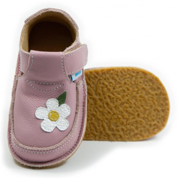 Pantofi cameo cu floare alba, Dodo Shoes [1]