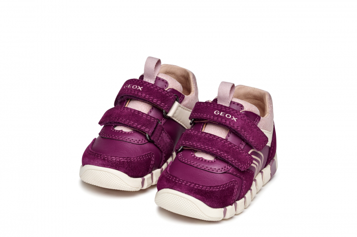 pantofi bebeluși Geox Iupidoo Baby purple B3558C 05422 C8HK8 piele textil velcro respirabili [3]