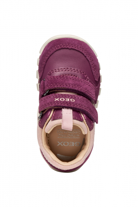pantofi bebeluși Geox Iupidoo Baby purple B3558C 05422 C8HK8 piele textil velcro respirabili [4]